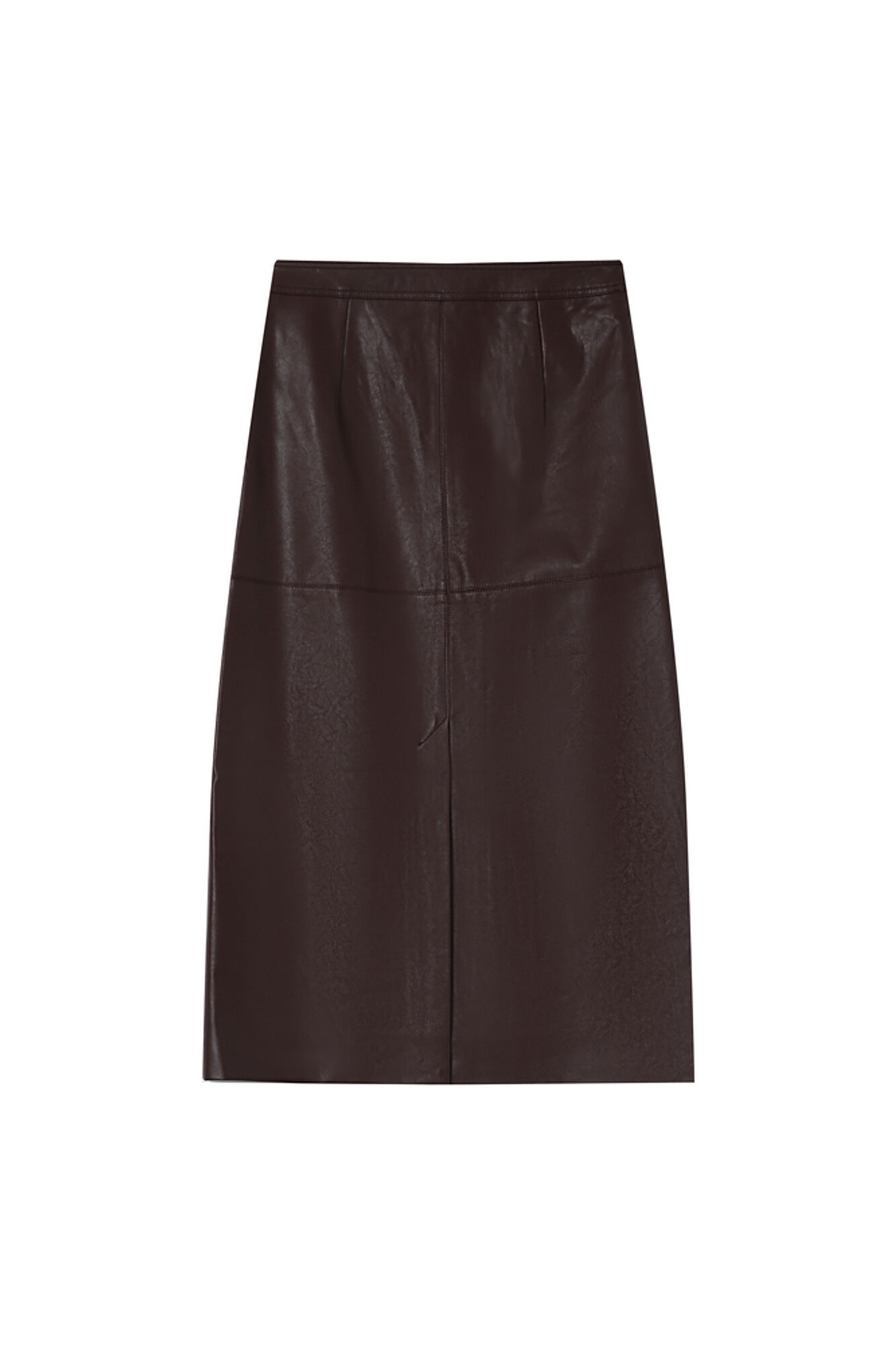 Grace & Mila Saia longa midi de couro com fenda nas costas Granada