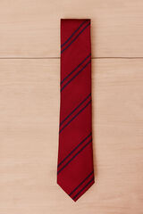 OOTO Natural silk tie Maroon