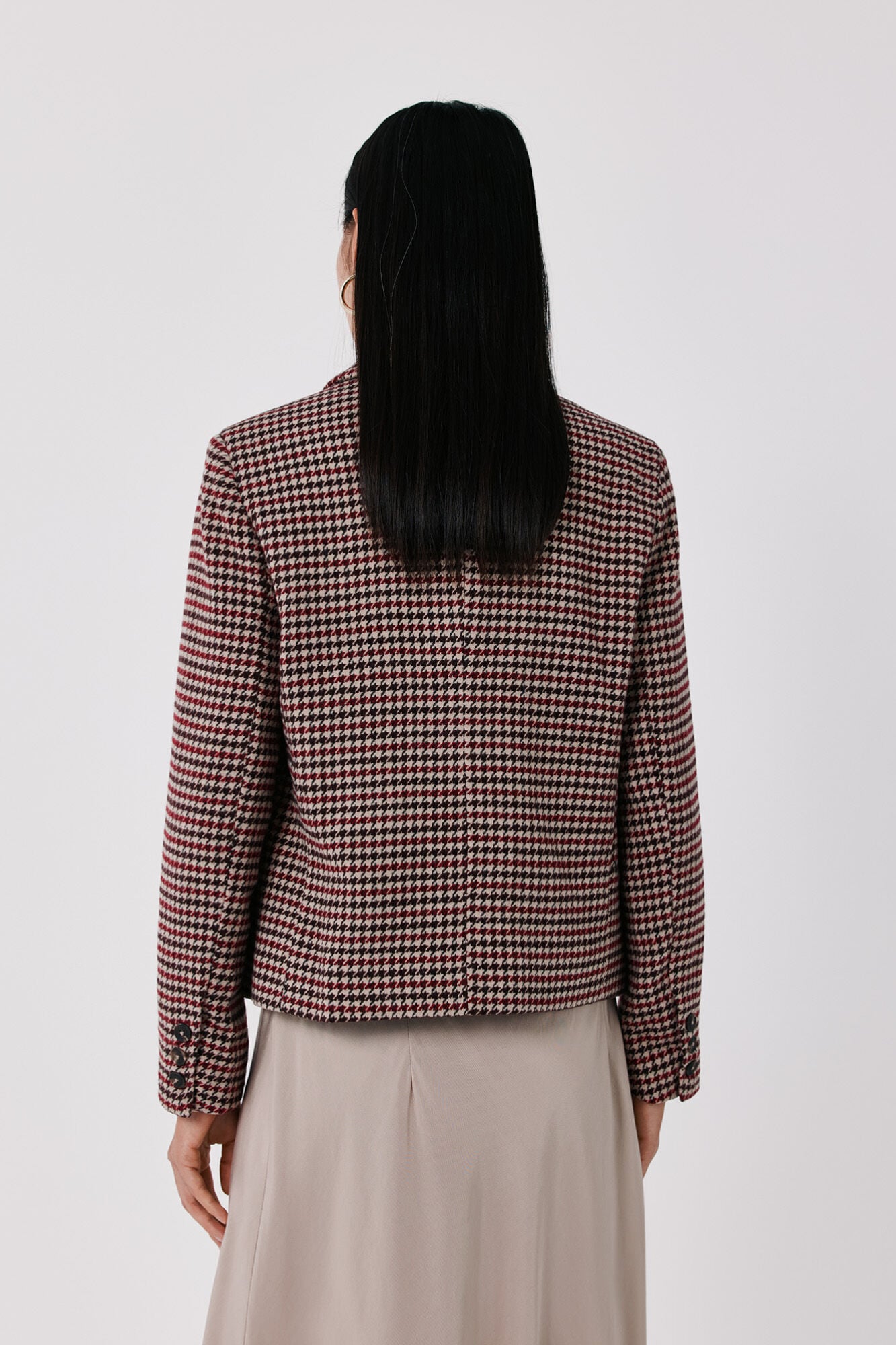 Cortefiel Short blazer Maroon