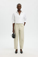 Selected Cal&ccedil;a barrel em algod&atilde;o org&acirc;nico Tostado