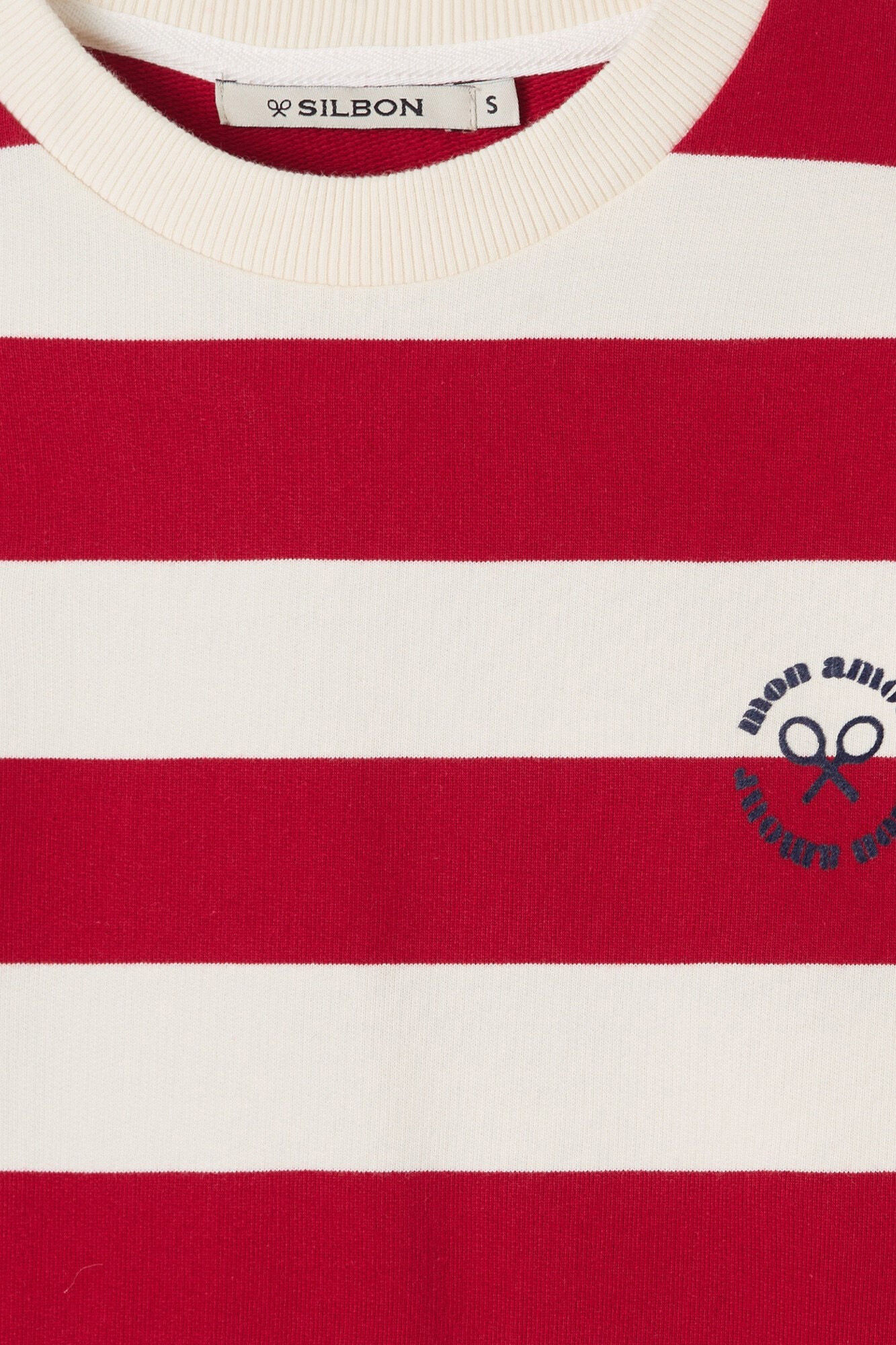 Silbon Woman sweatshirt with shoulder pads Red