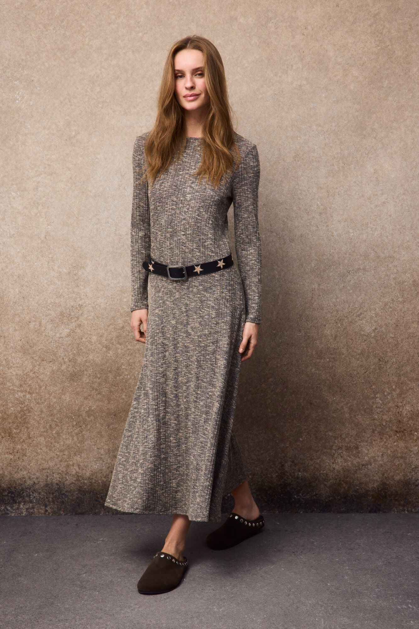 Slowlove Vestido largo melange