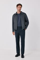 Cortefiel Wool blend jacket Dark grey