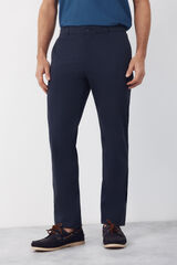 Cortefiel Slim fit technical chinos trousers Navy