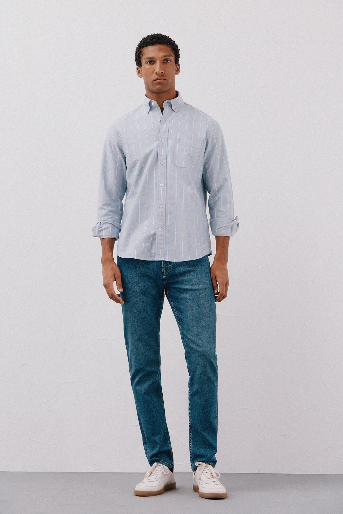 Cortefiel Slim fit jeans Blue