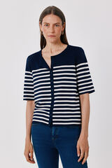 Cortefiel Short sleeve jacket Navy