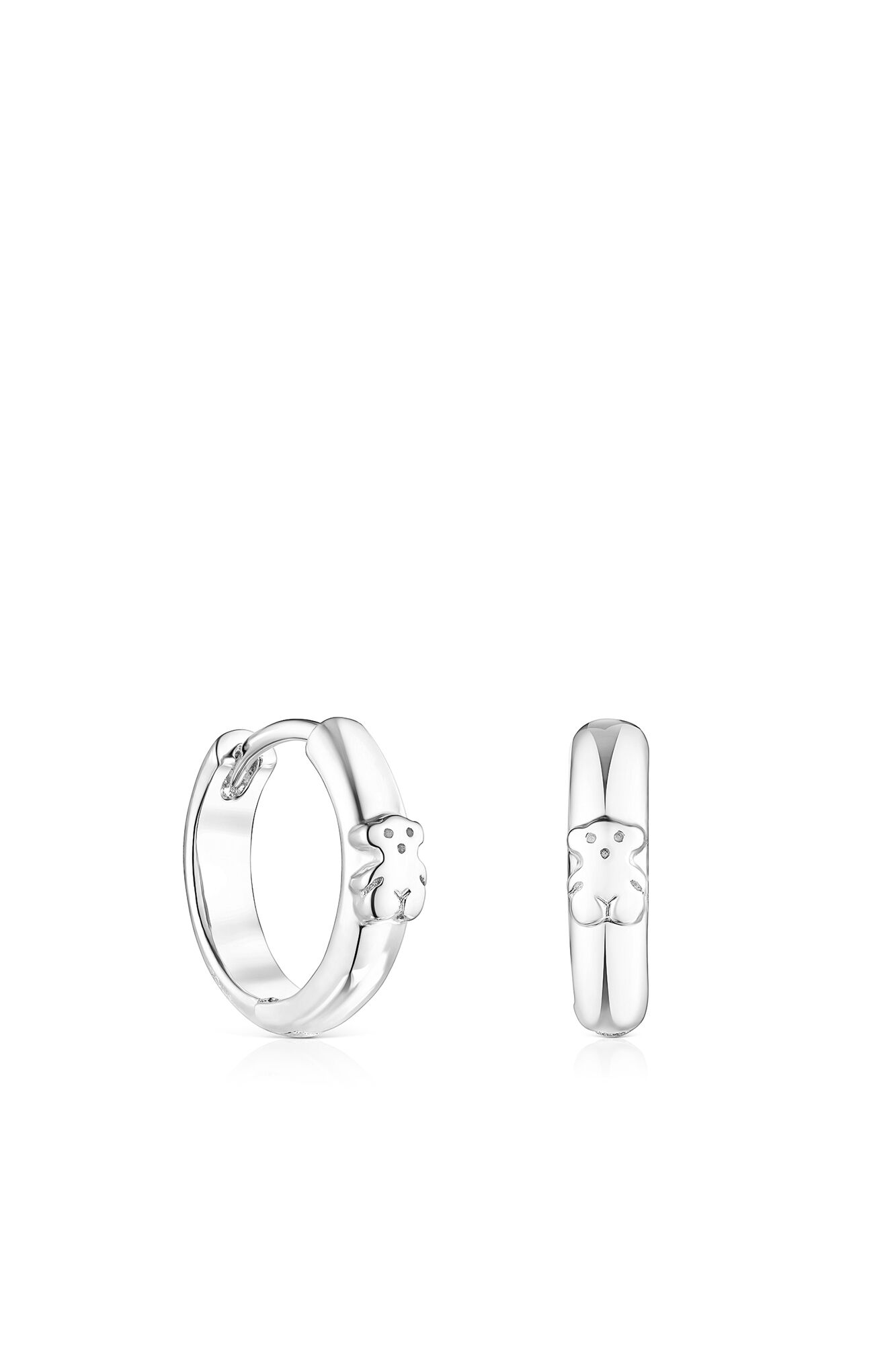 Tous Aros de plata oso Basics Gris