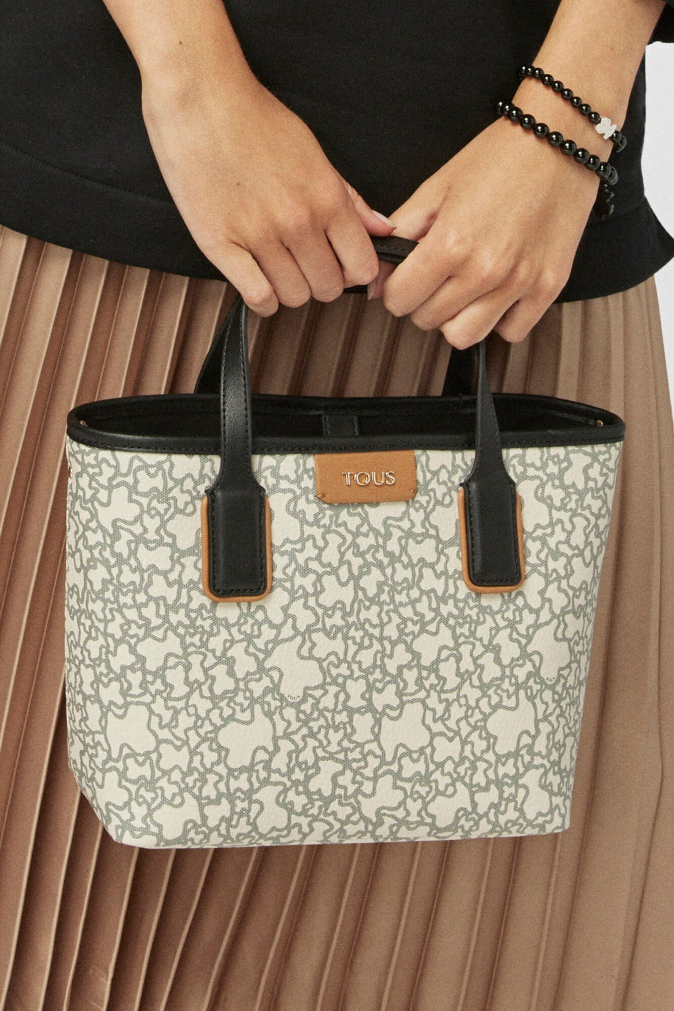 Tous Small beige Kaos Mini basket bag Beige