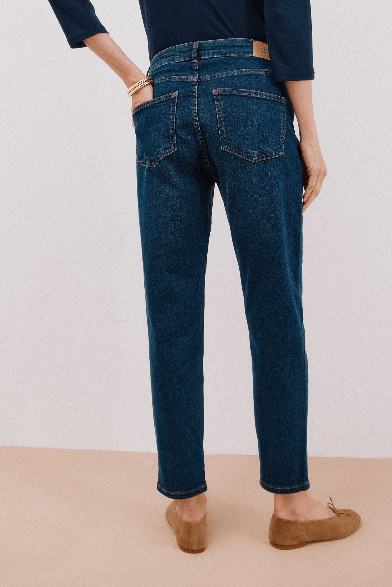 Cortefiel mom jeans  Blue