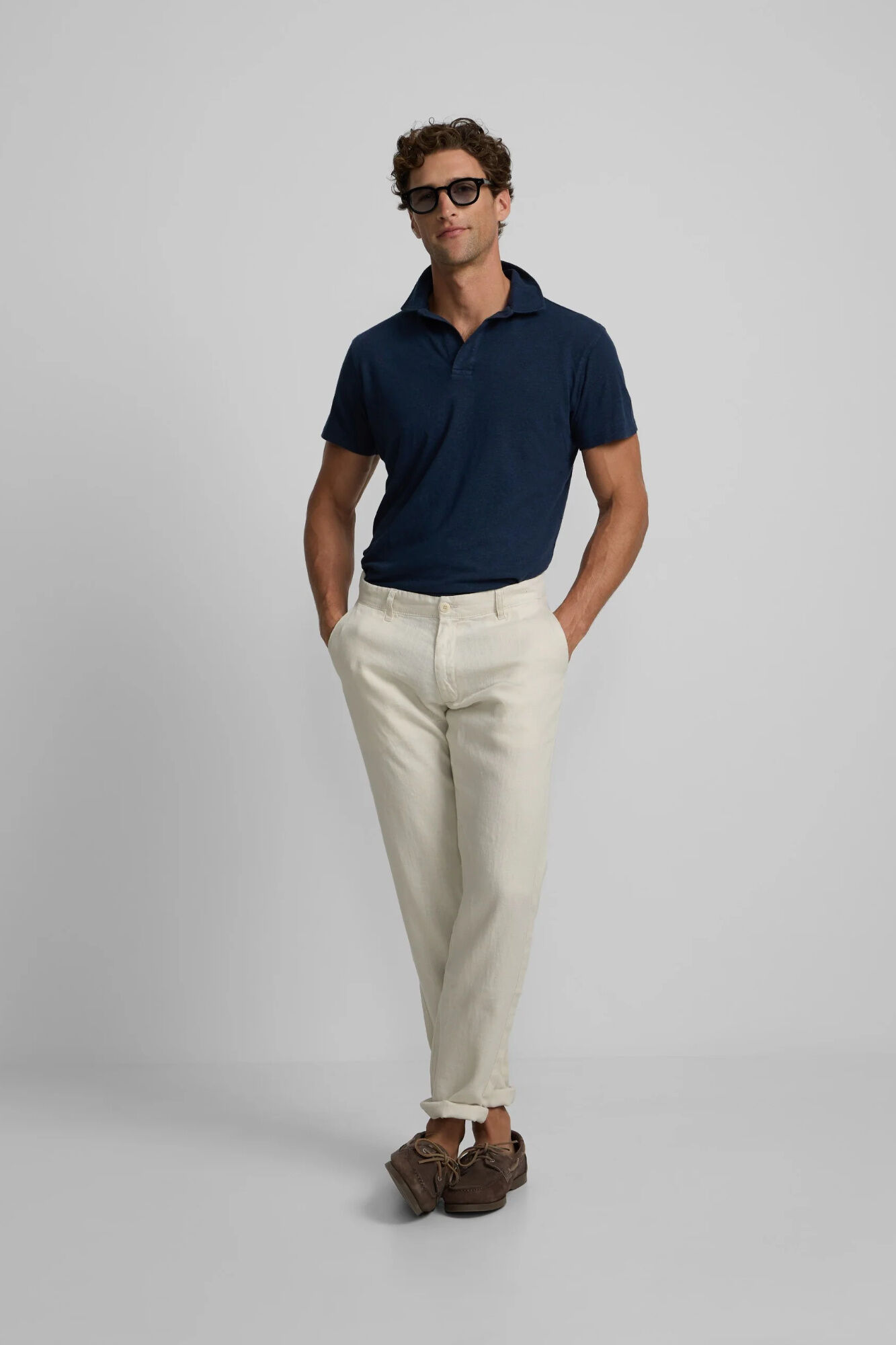 Silbon Cal&ccedil;a desportiva chino em linho
