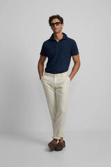 Silbon Cal&ccedil;a desportiva chino em linho Tostado