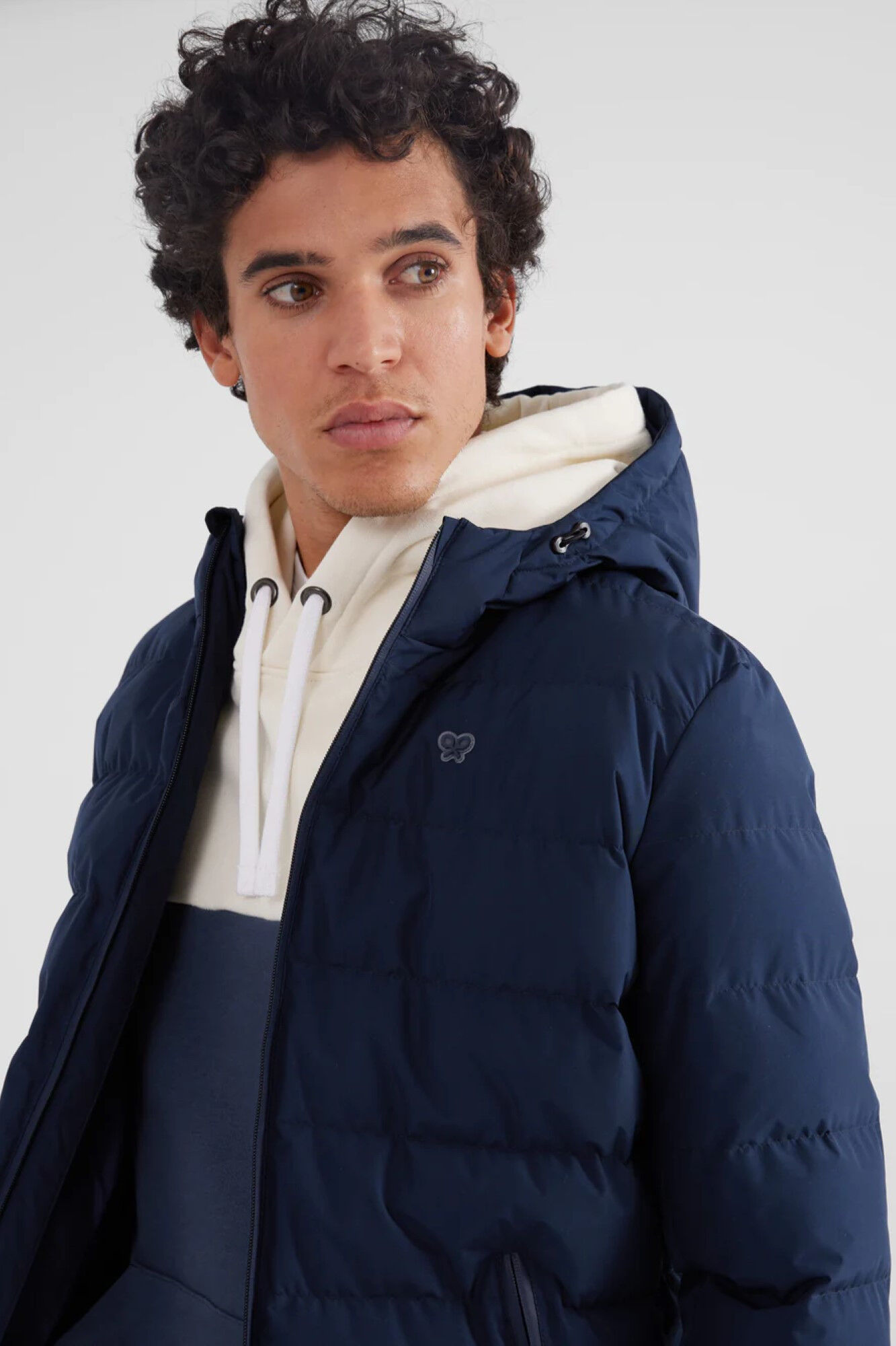 Silbon Abrigo tecnico capucha warm azul marino Azul marino