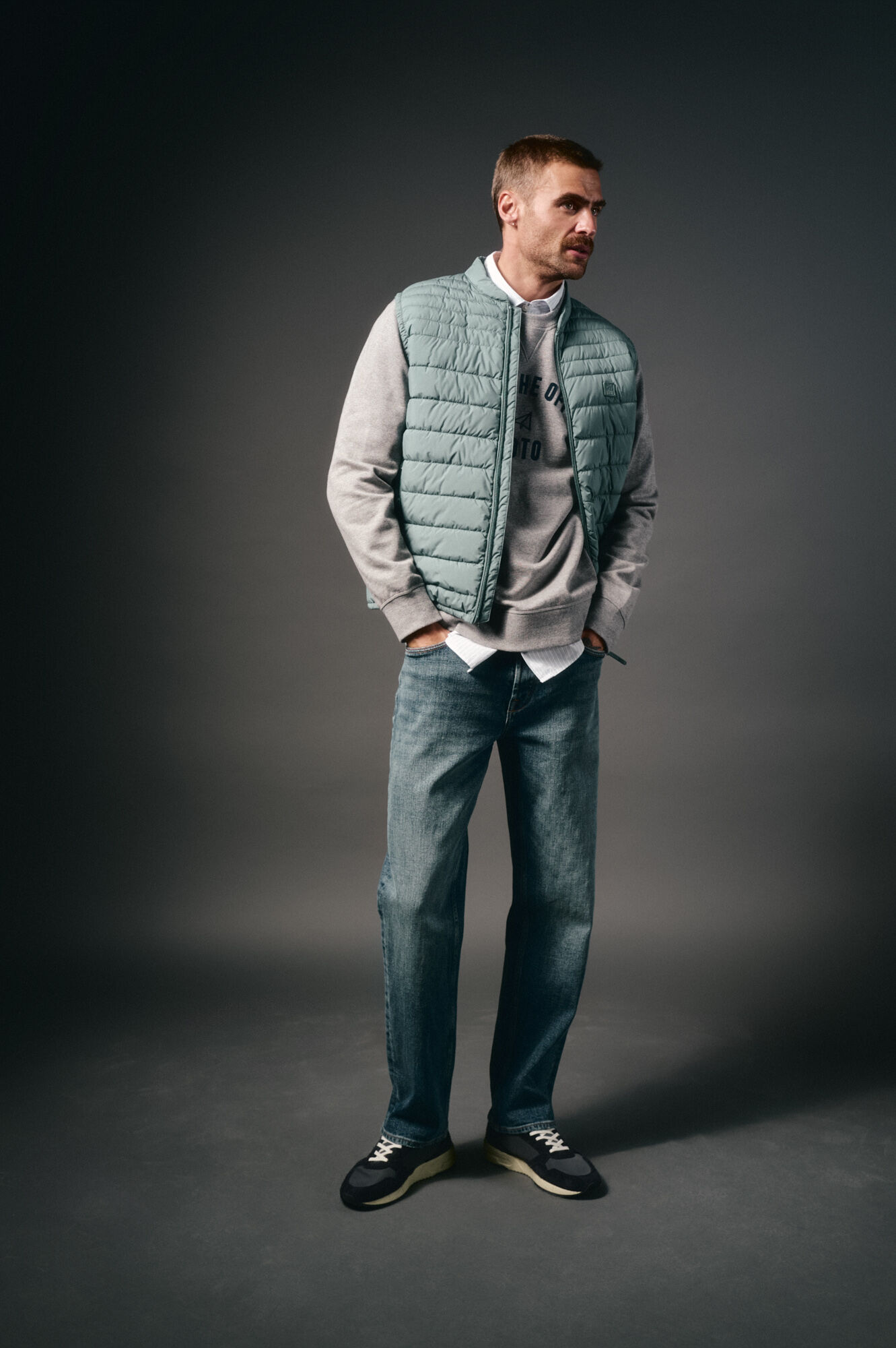 OOTO Colete acolchoado ultraleve Azul