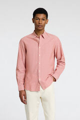 Selected Camisa de linho slim fit Vermelho