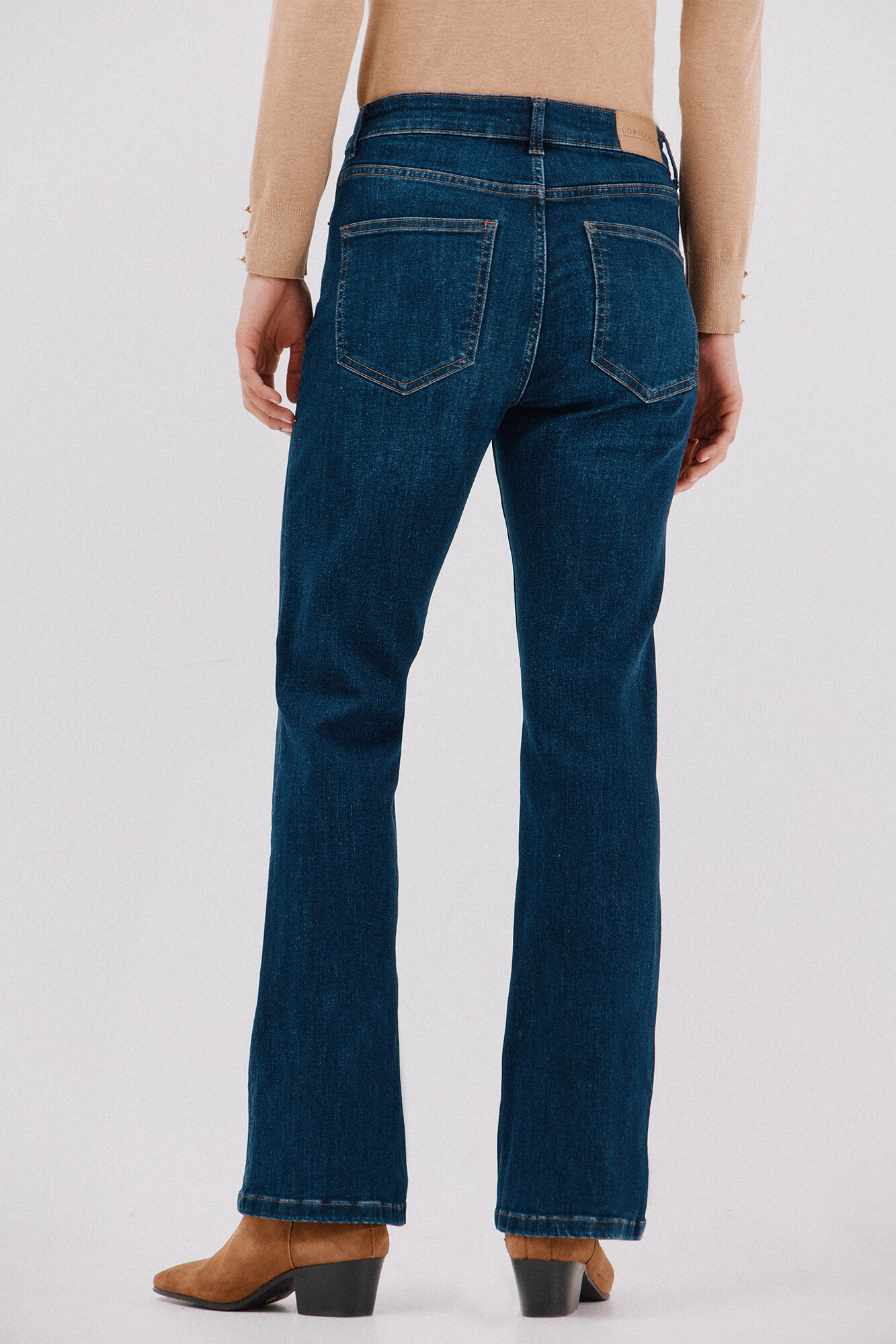 Cortefiel Bell bottom jeans Blue