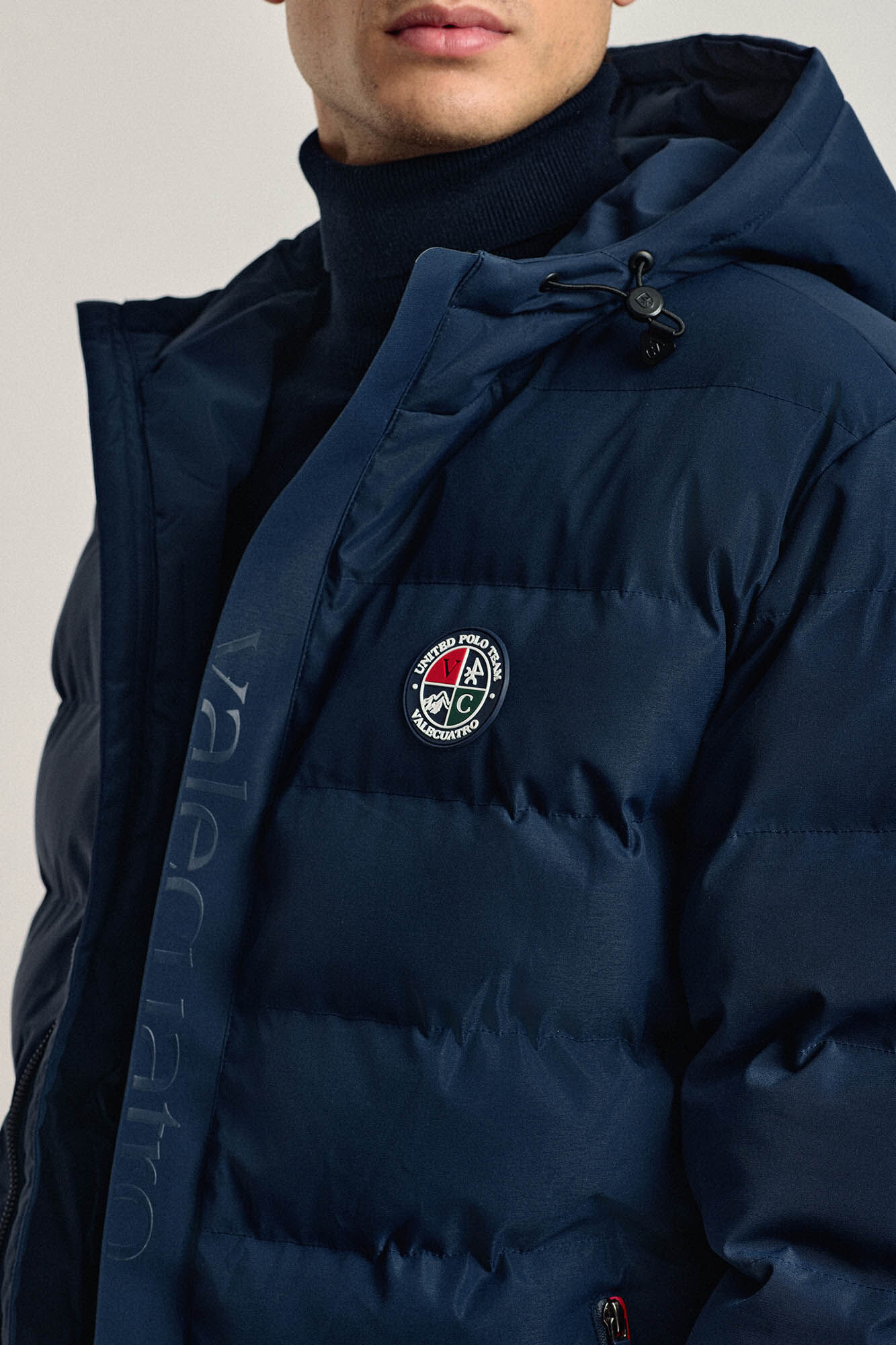 Valecuatro Jaqueta acolchoada com relevo marinho Azul