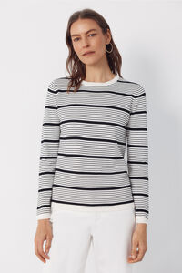 Cortefiel Striped jersey-knit jumper