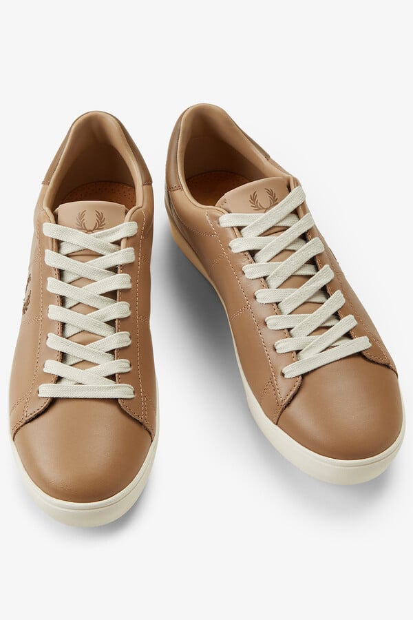 Cortefiel Spencer leather trainer Brown