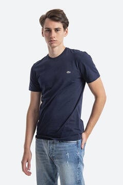 Cortefiel Lacoste Men’s Crew Neck Cotton T-shirt Navy