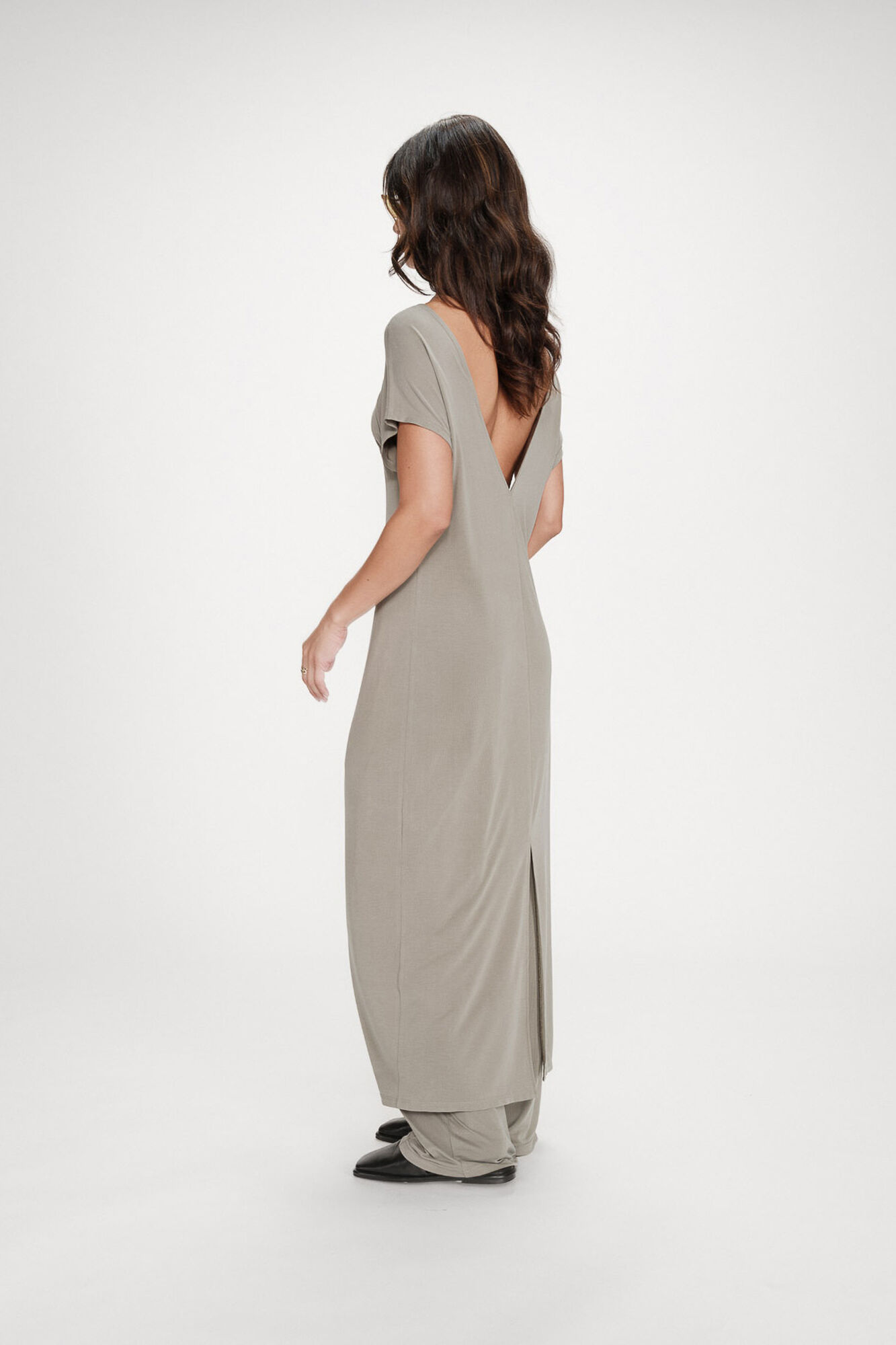 Grace & Mila Long dress Peace Kaki