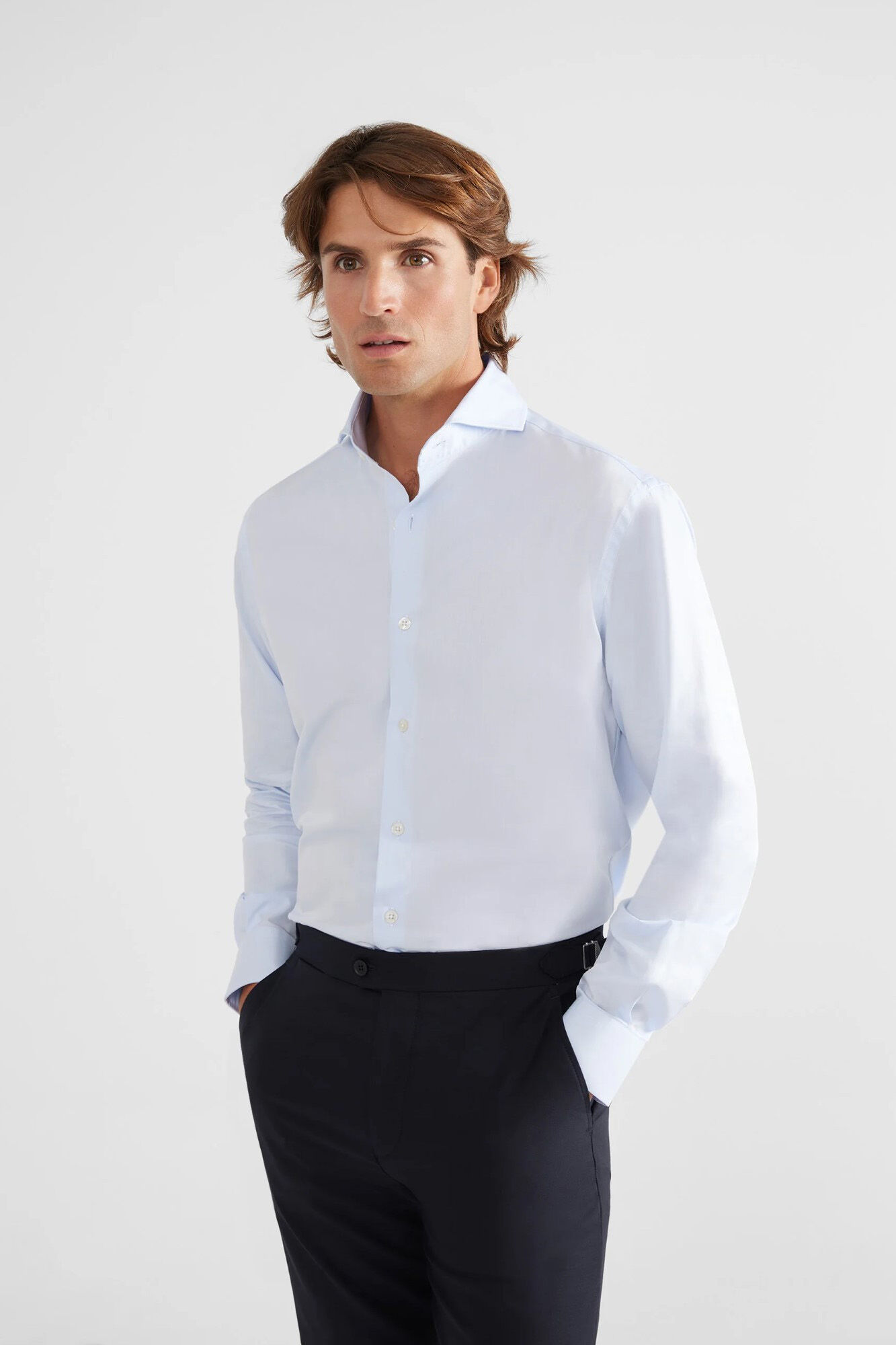 Silbon Camisa vestir pu&ntilde;o simple