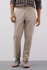 Cortefiel Regular fit comfort chinos Beige