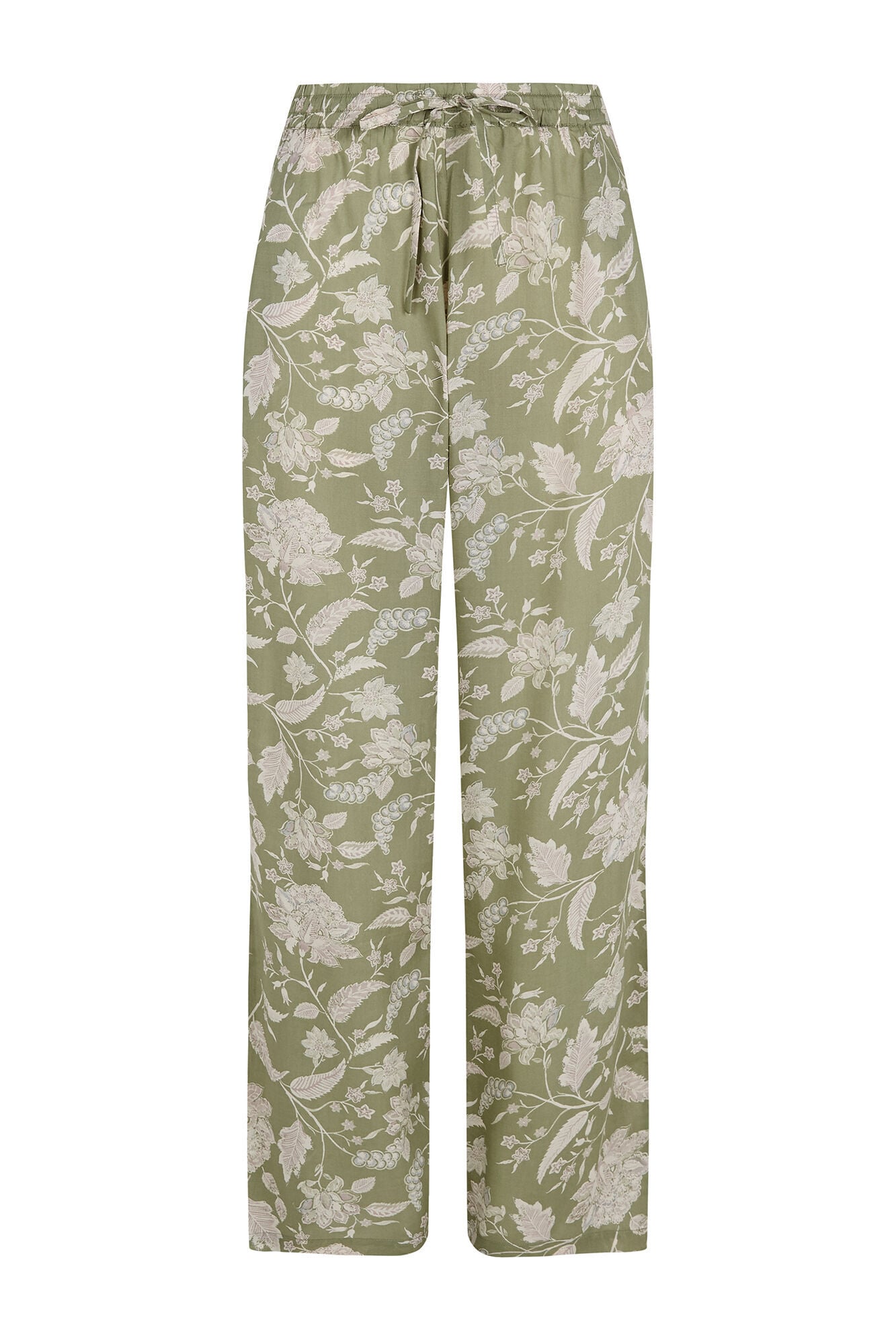 Cortefiel Printed fluid trousers Printed green