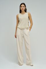 Salsa Jeans Top de malha com l&uacute;rex Tostado