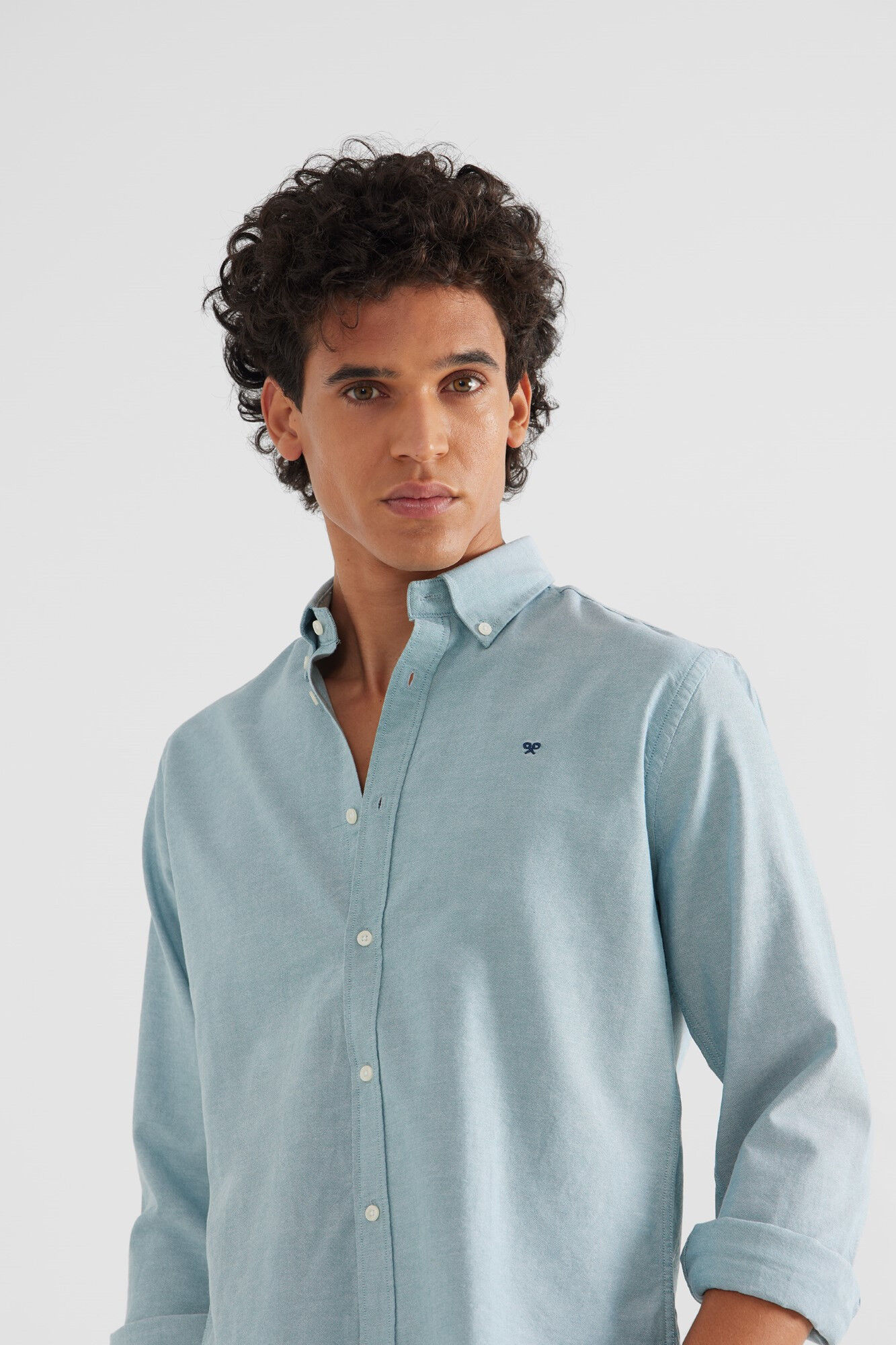 Silbon Camisa sport oxford verde medio Verde