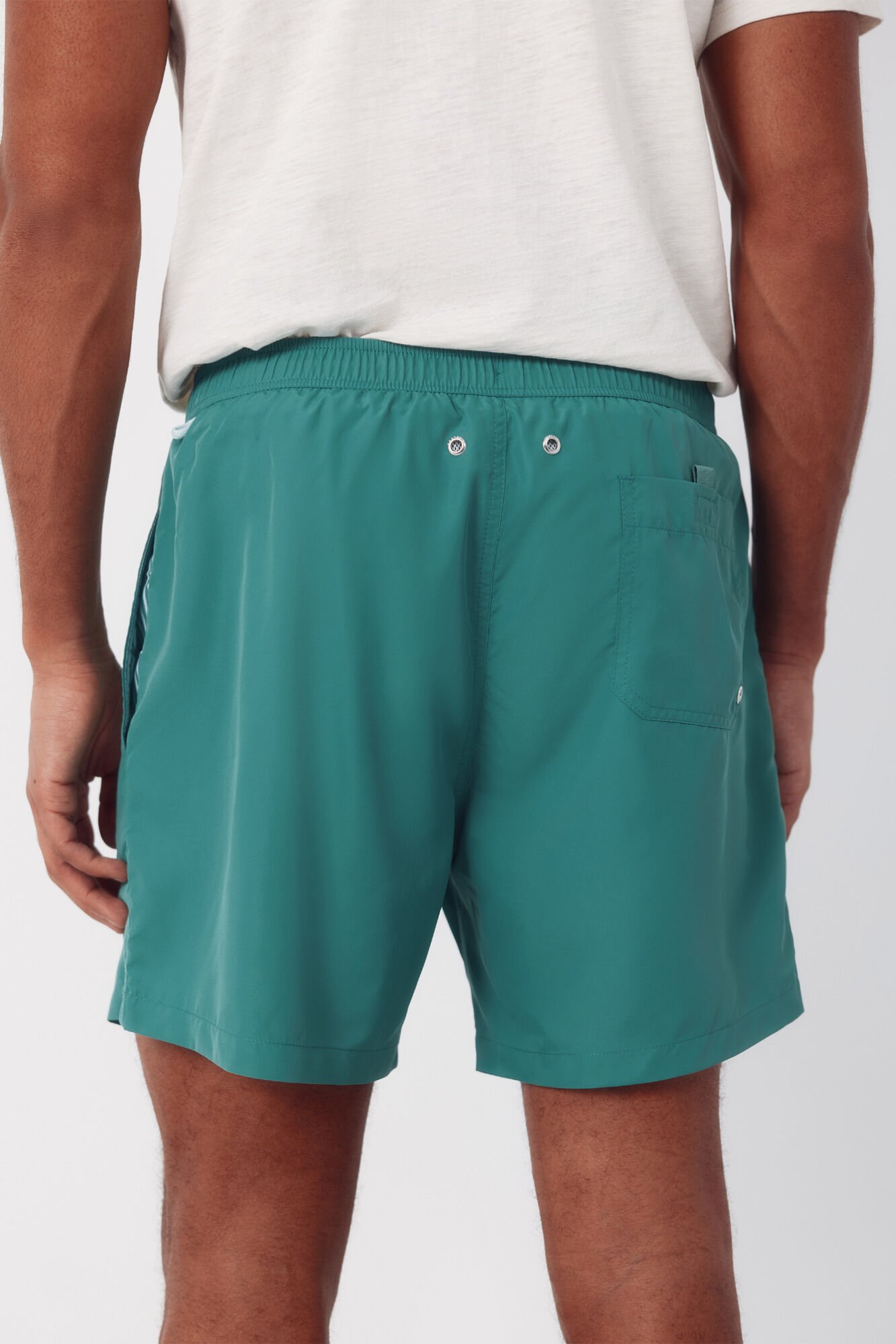Cortefiel Plain basic swimwear Green