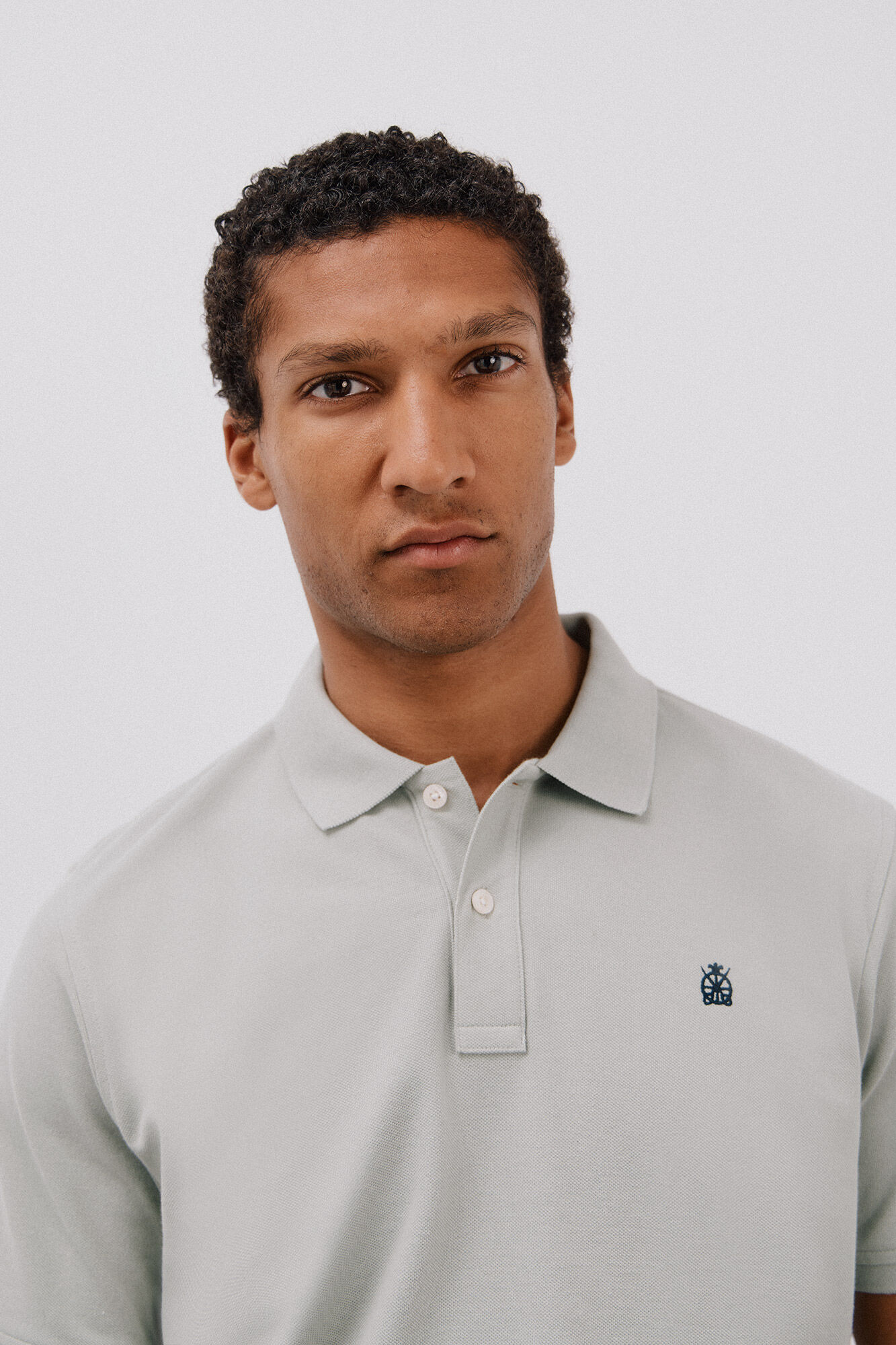 Cortefiel Polo b&aacute;sico piqu&eacute; Verde