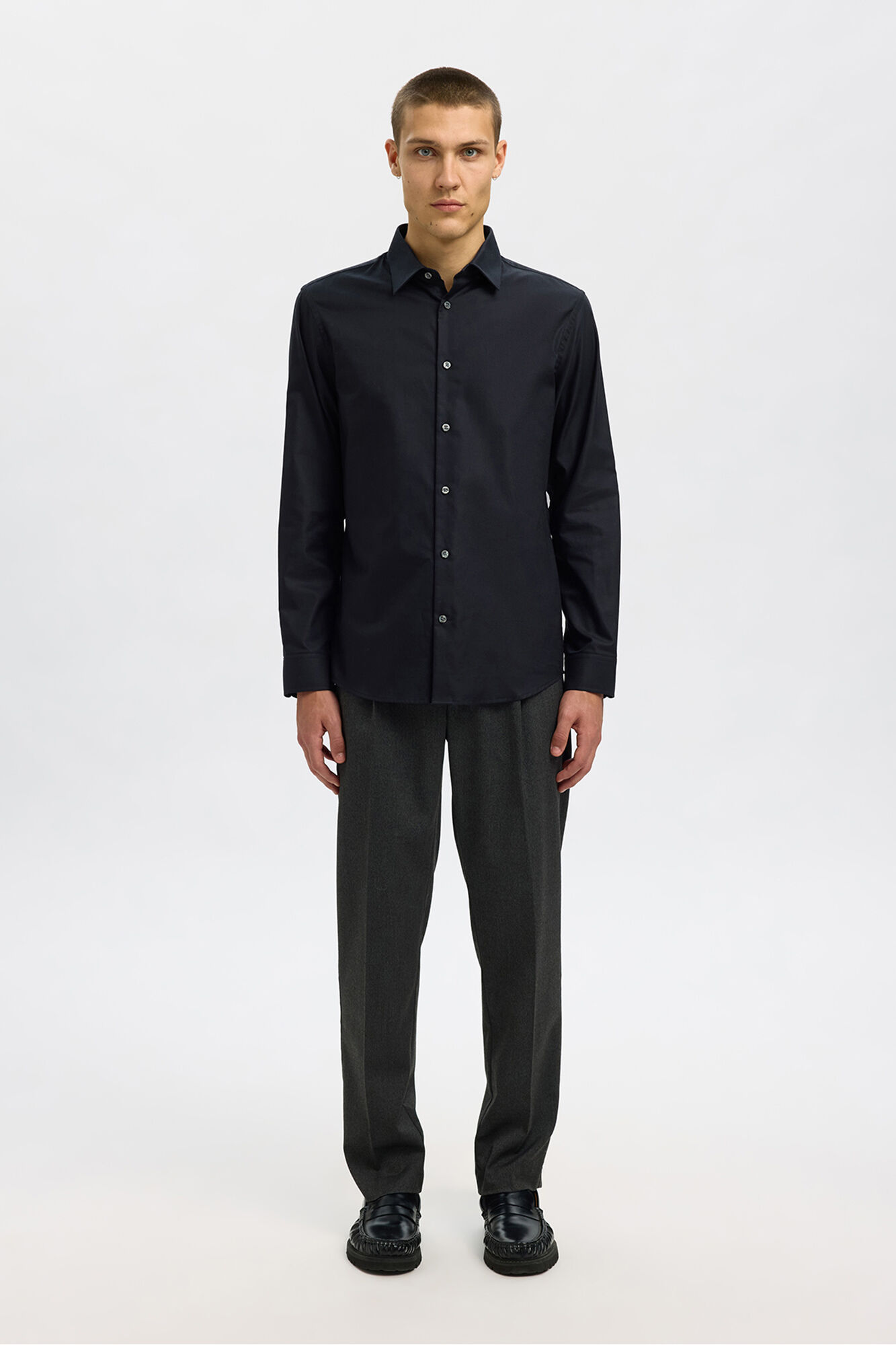 Selected Slim Fit Formal Shirt Black