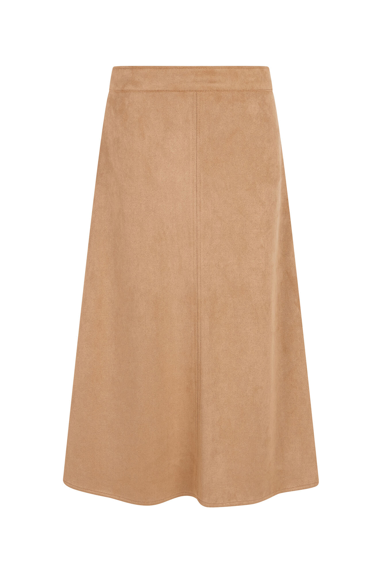 Cortefiel Suede cape skirt Beige
