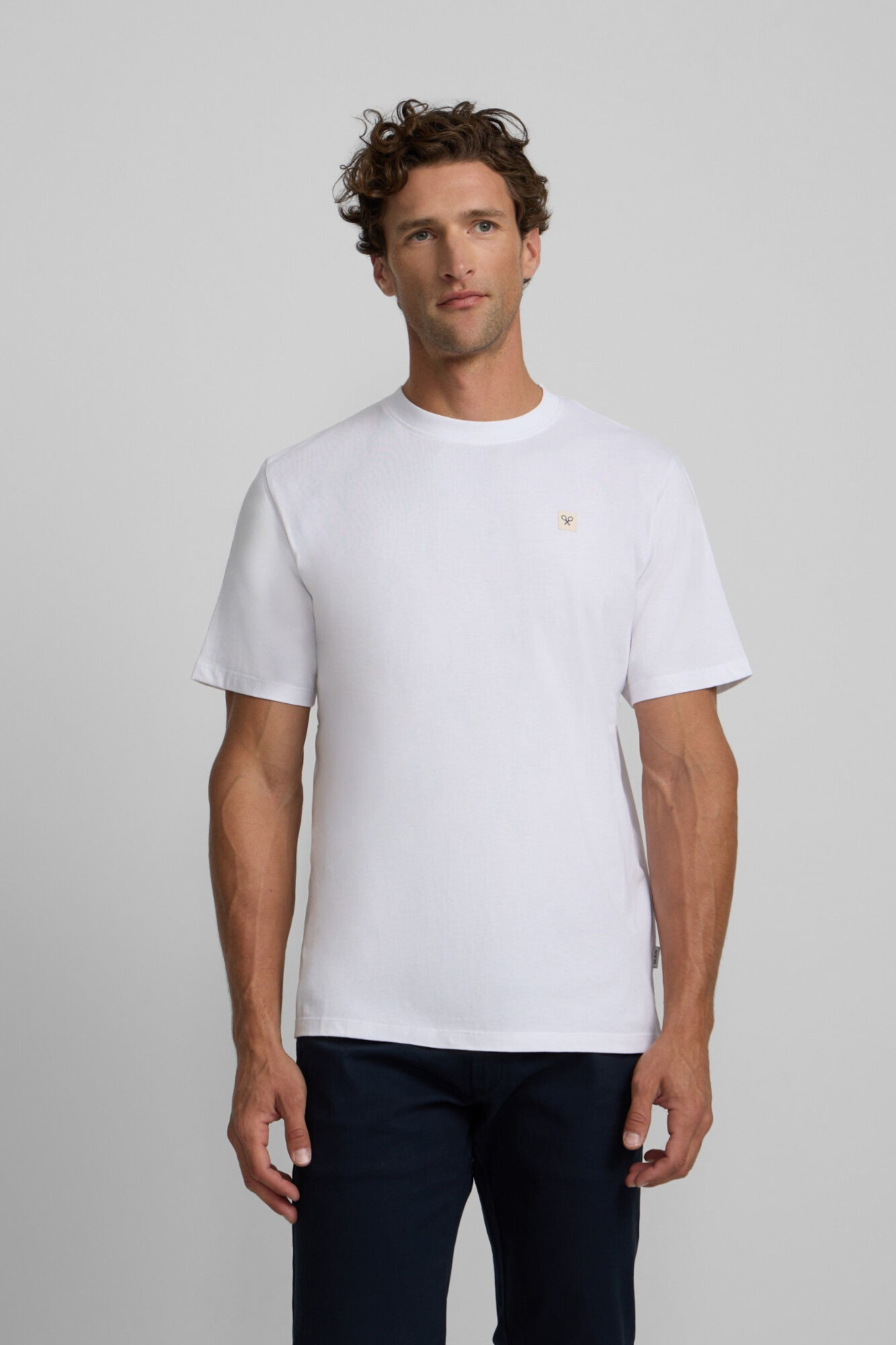 Silbon T-shirt lisa com minilogo em remendo