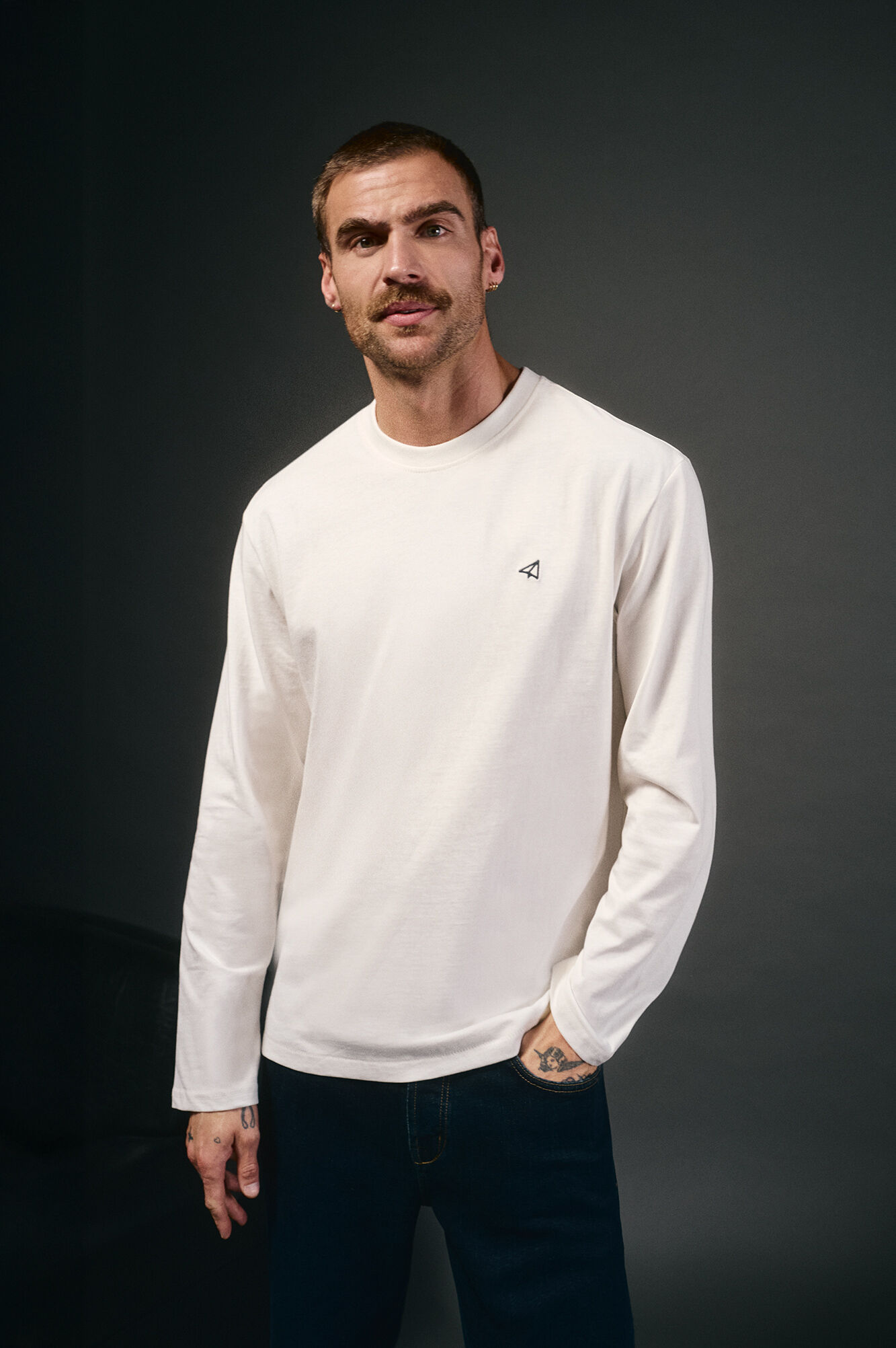 OOTO Camiseta manga larga Blanco