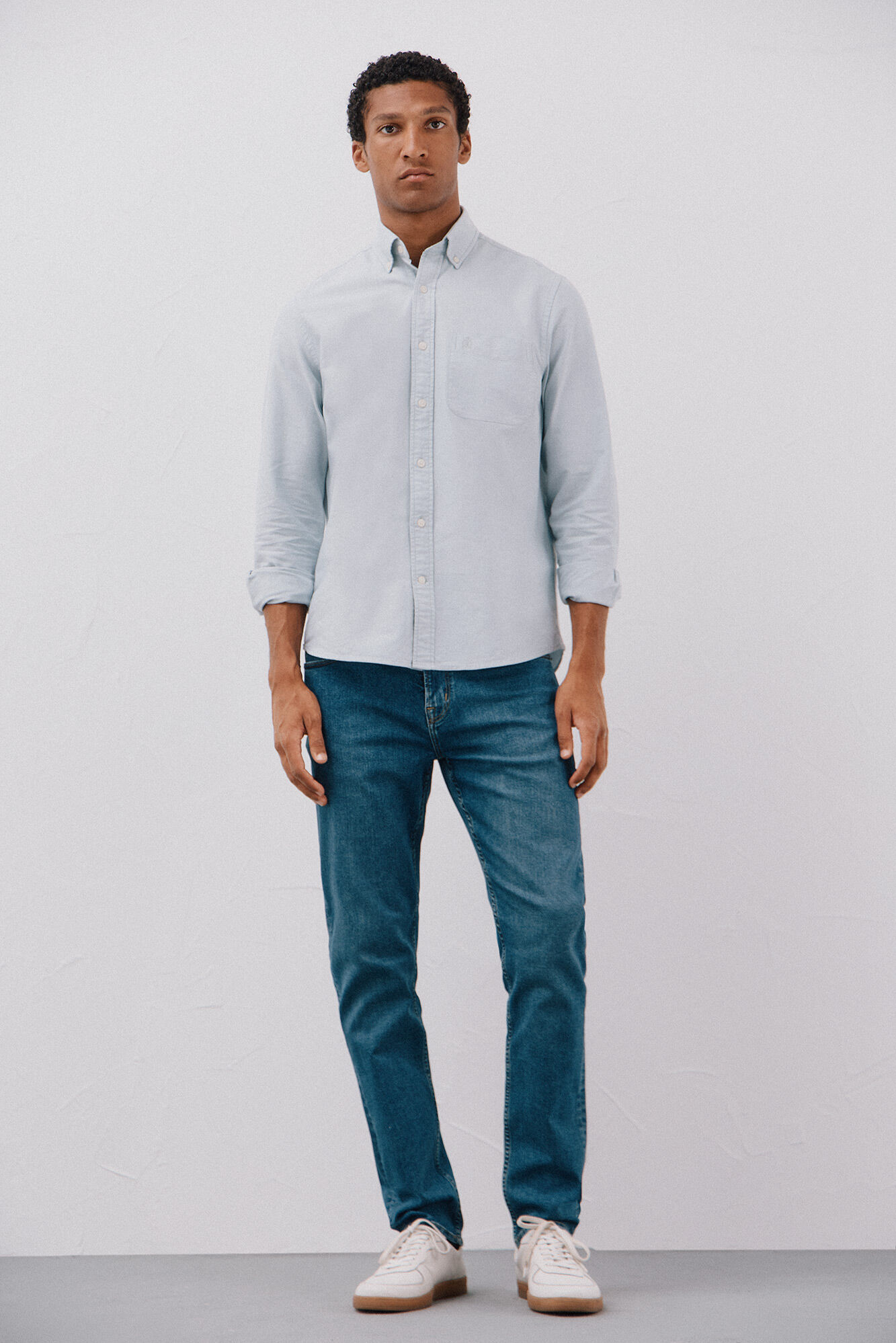 Cortefiel Slim fit jeans Blue