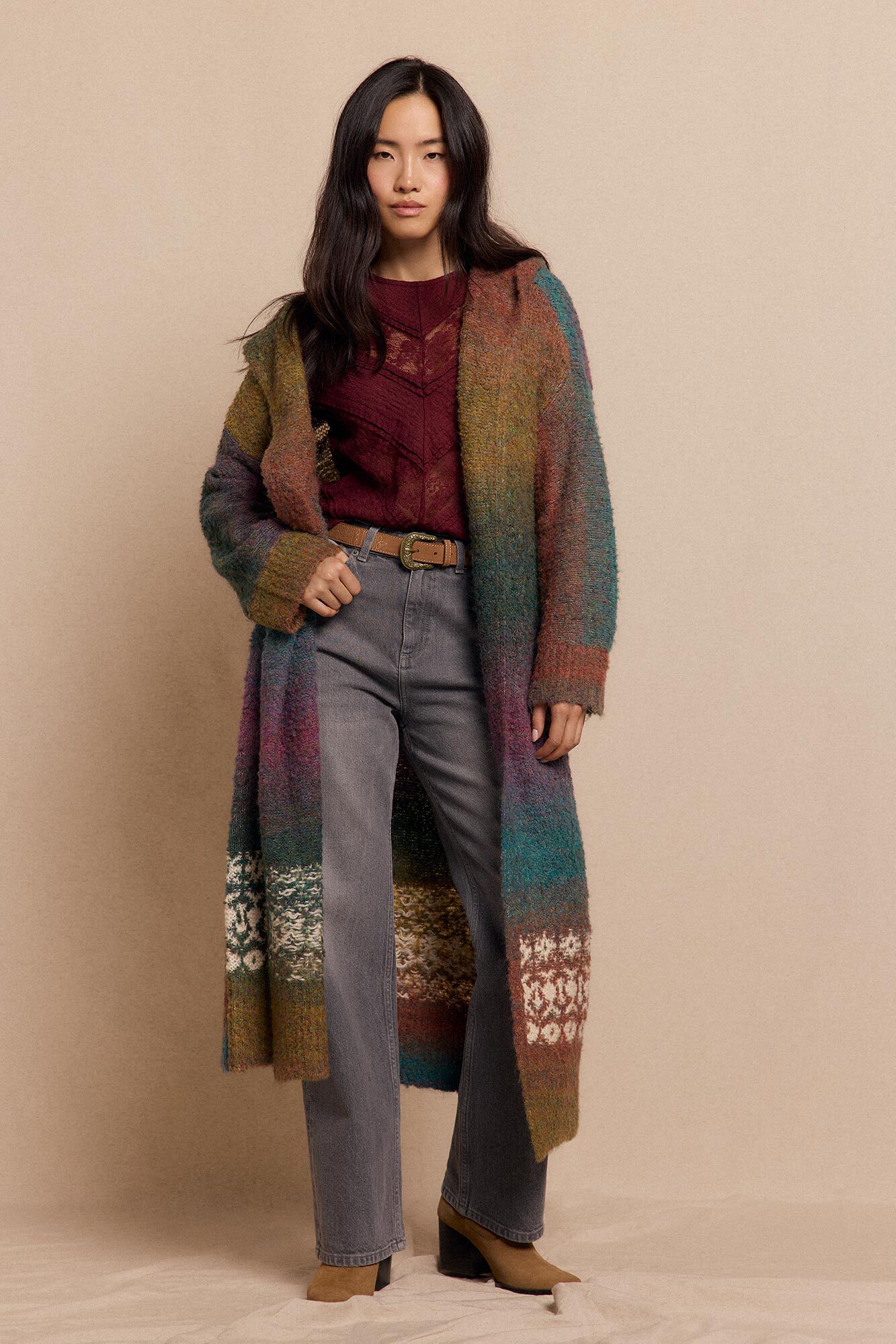 Slowlove Chaqueta larga jacquard