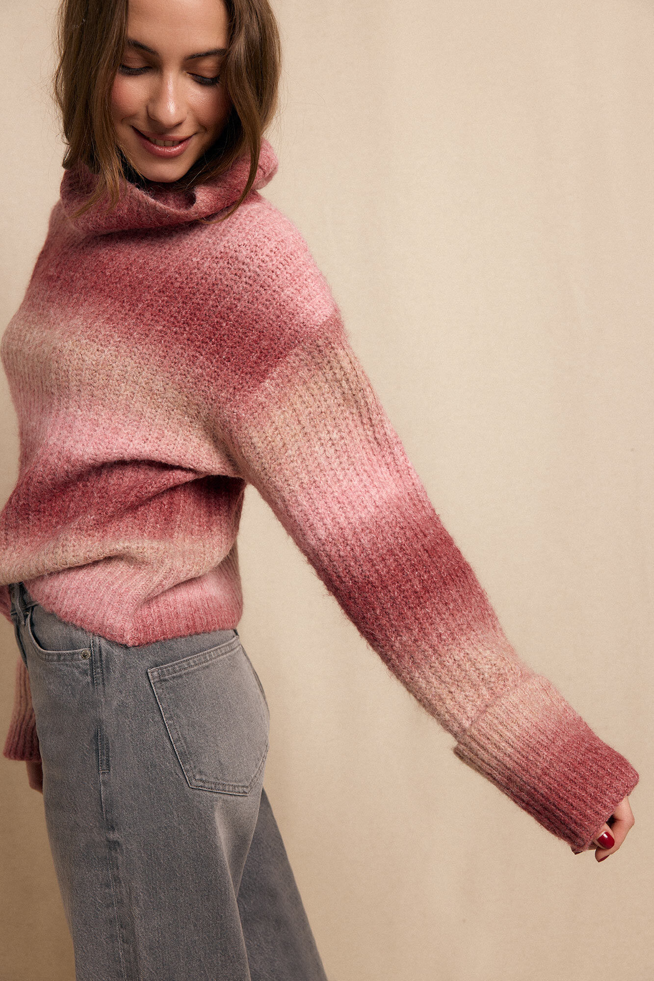 Slowlove Camisola gola alta Subiu