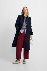 Silbon Sobretudo longo de marinheiro Azul