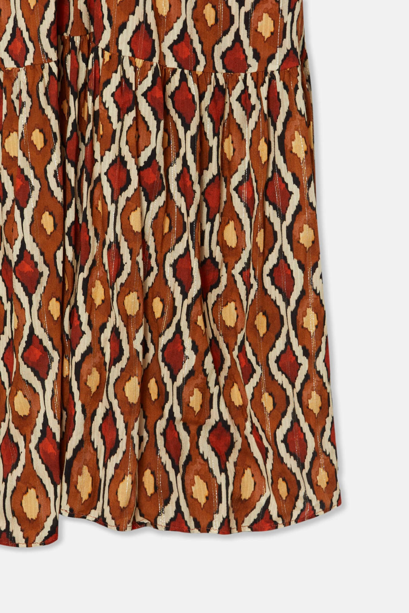 Silbon Vestido largo cut out estampado Estampado naranja