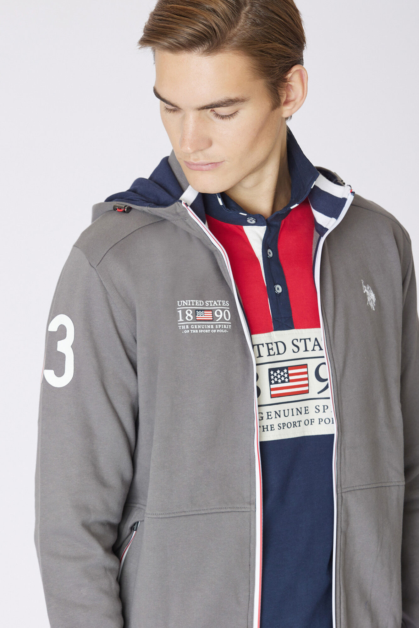 Us Polo Polo de manga comprida Gary Multicolorido