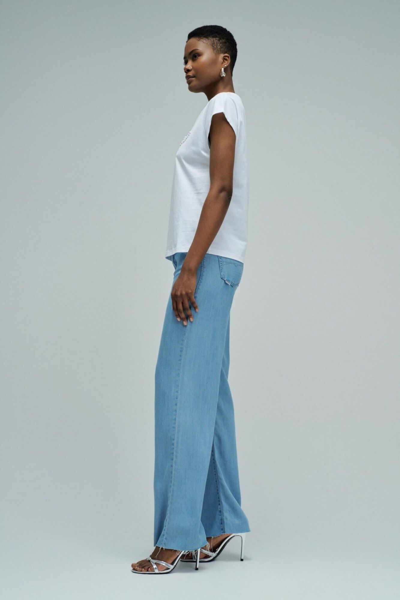 Salsa Jeans T-shirt com logo Branco