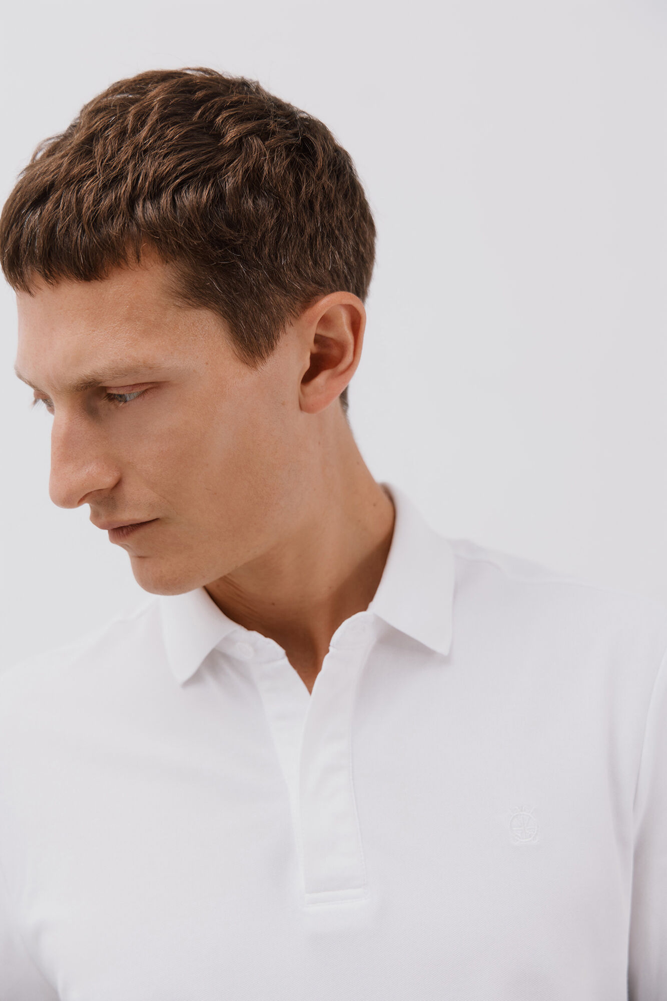 Cortefiel Regular fit polo shirt White