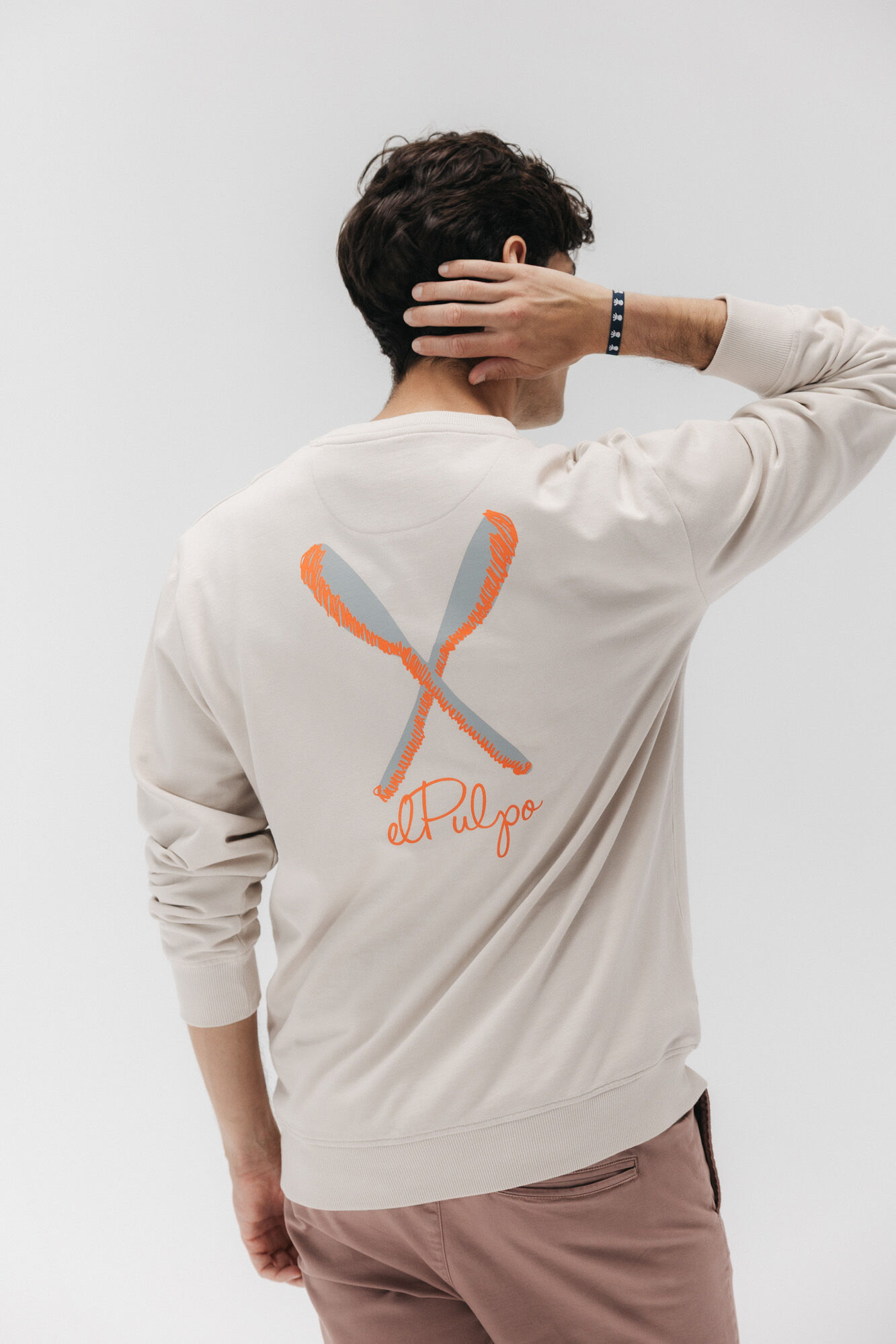 elPulpo Sweatshirt com p&aacute;s desenhadas