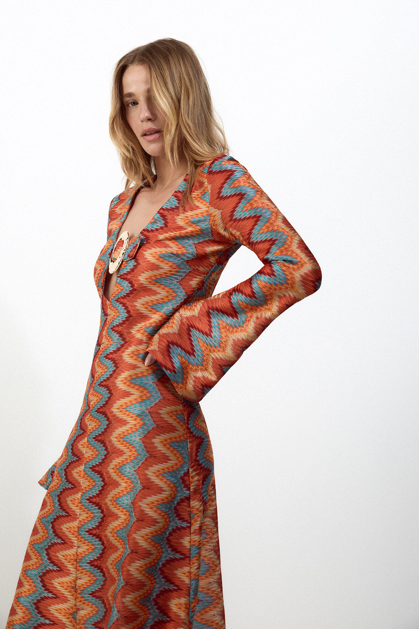 Slowlove Vestido estructura multicolor Multicolour