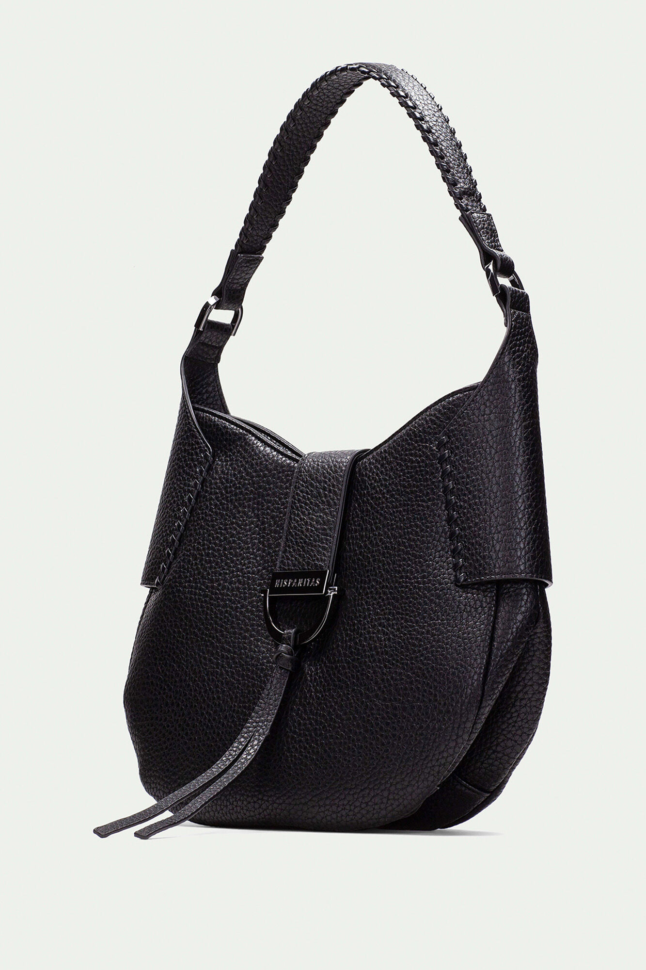 Hispanitas Bolsa hobo arredondada com fecho magn&eacute;tico Preto