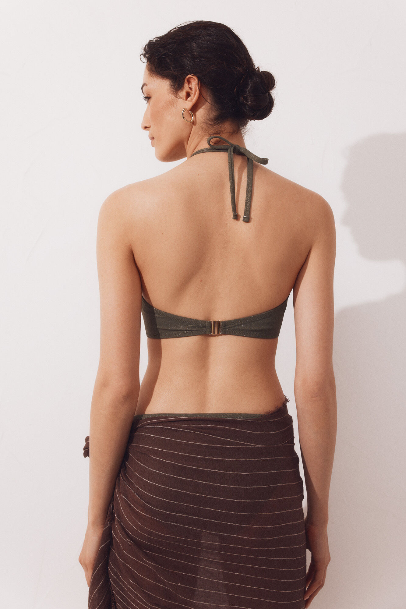 Cortefiel Top de biqu&iacute;ni bandeau Verde