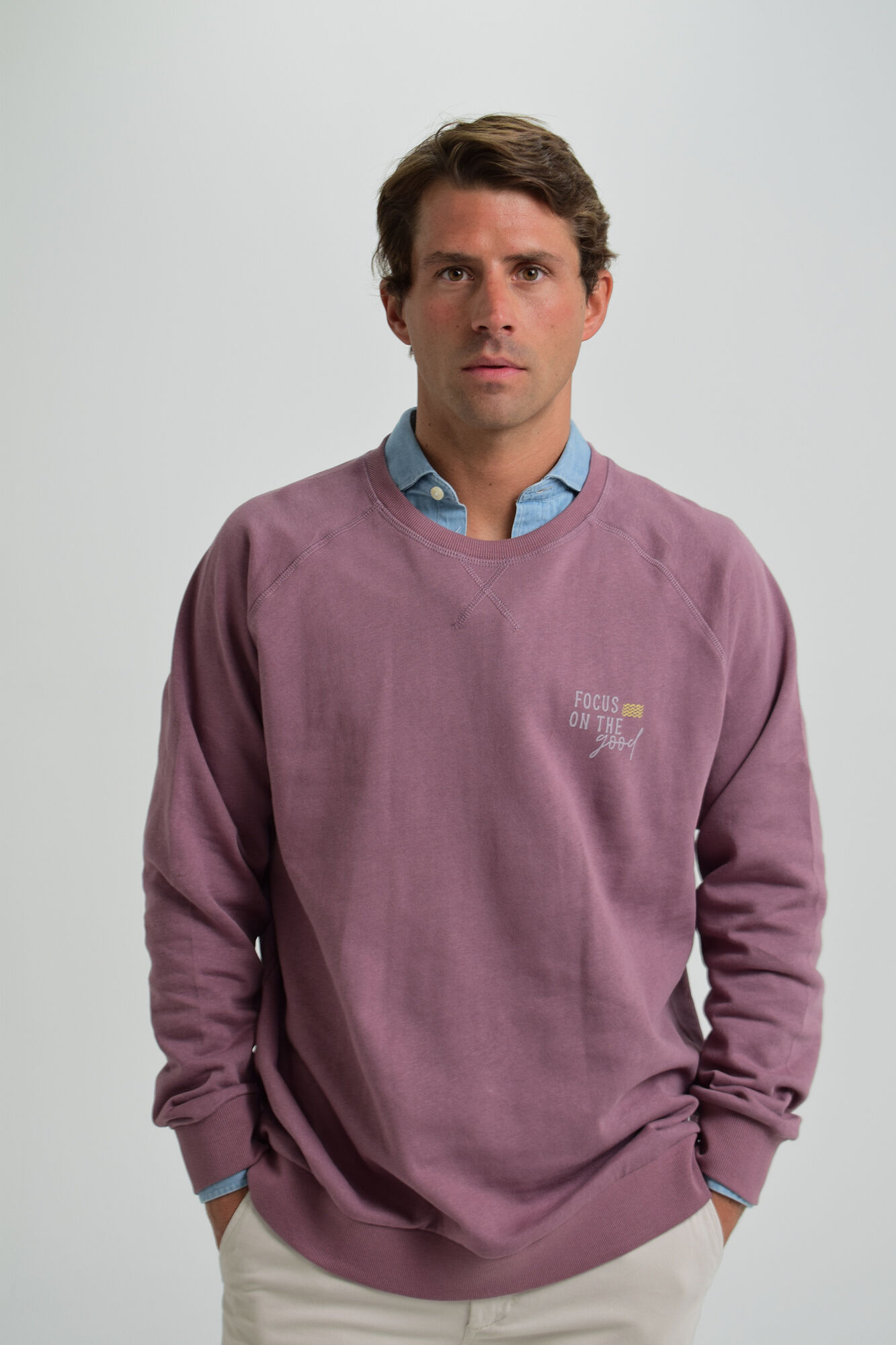 Cloking Sweatshirt lavado Golden Hour