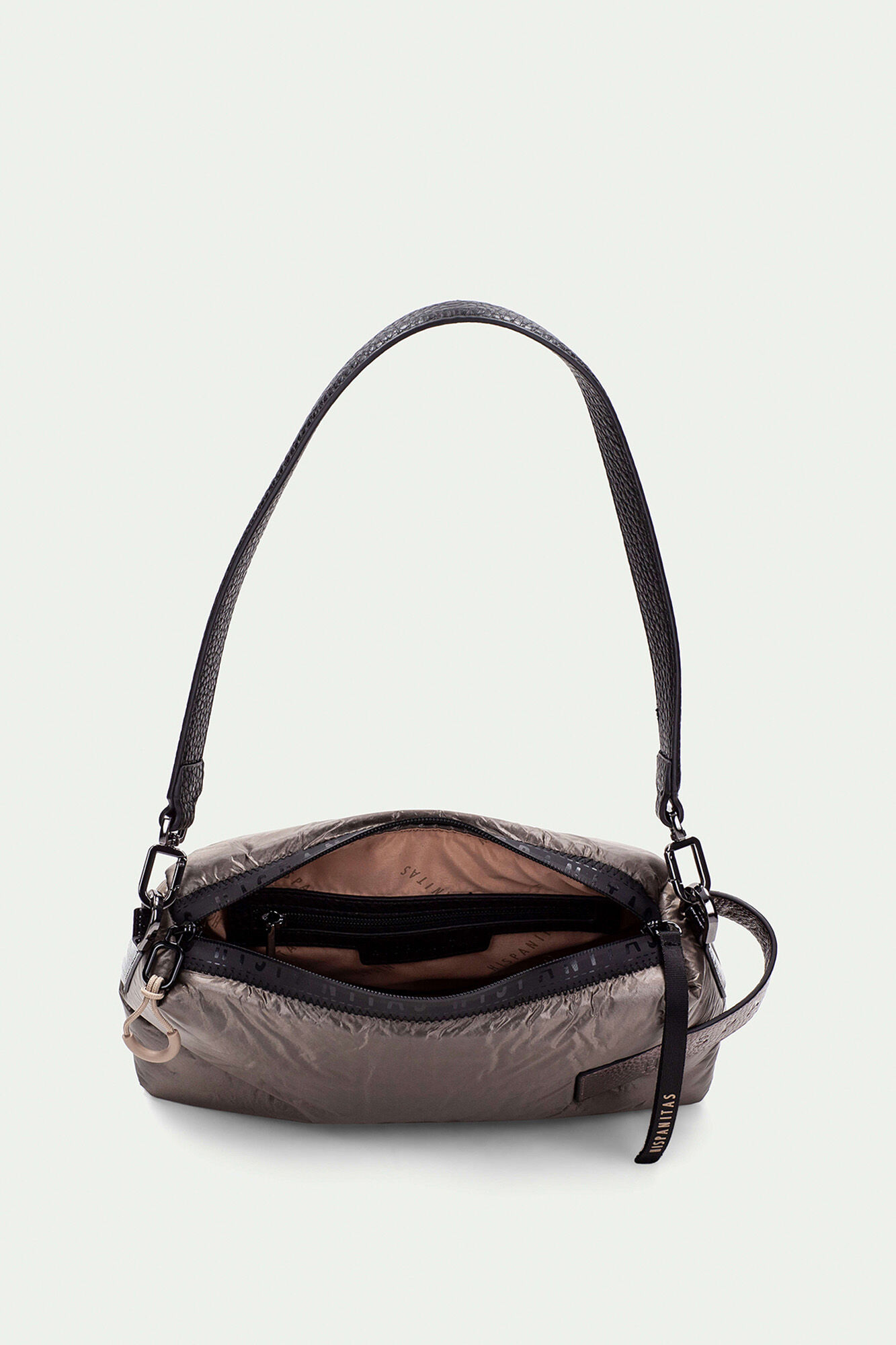 Hispanitas Bolsa de ombro de nylon Castanho