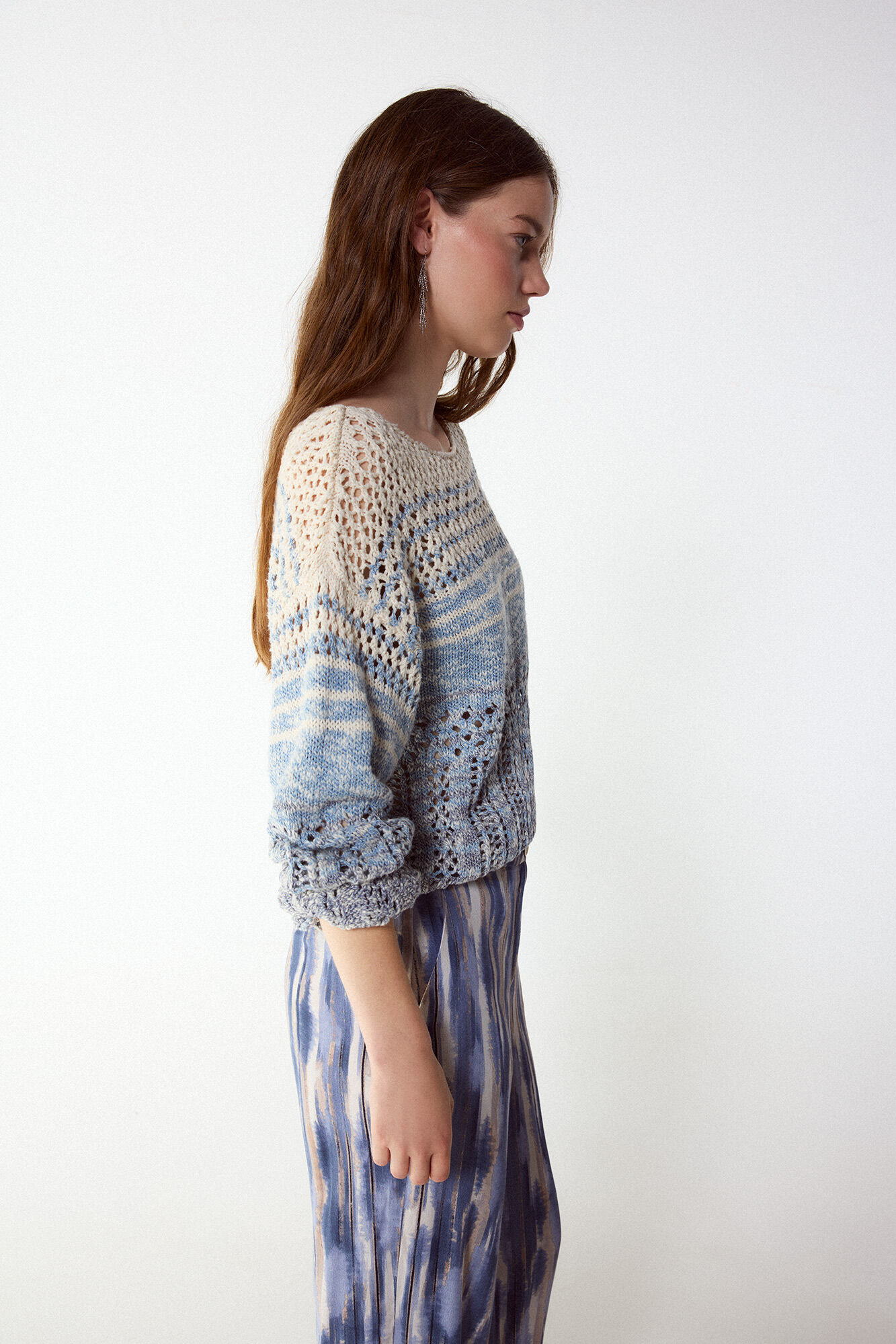 Slowlove Jersey punto calado